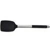 En stock Vajilla de Silicona Acero Inoxidable Mango de Acero con Cubierta de Silicona Antiescaldado Juego de Utensilios de Cocina Cuchara de Cocina Colador