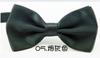 Em estoque gravata borboleta masculina de seda de cor sólida casual formal estilo coreano vermelho preto gravata borboleta logotipo atacado