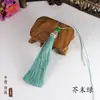 Nuevo Colgante Pequeño Vertical con Borla Marcapáginas Ropa Pasador para el Cabello Borla Mi Zi Sombrero Borlas Dátil Rojo Grande Rojo Plata Gris
