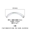 Plata de Ley S925 Tubo de Plata Martillado Hecho a Mano Codo Asimétrico Cuerda de Cuentas DIY para Collar Pulsera Accesorios de Plata