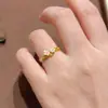 Anillo Estilo Antiguo Flor de Durazno Registro de Primavera Duraznito Borracho Anillo para Dedo Flor Fresca Anillo para Dedo Índice Esmaltado Venta Directa de Fábrica