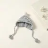Gorro mini de punto lindo muñeco de peluche hilo atuendo accesorios de peluche tocado diy decoración de muñeca hecha a mano