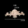 Talla de Madera Dongyang Estilo Europeo Flor de Madera Parche Decorativo de Talla de Madera Flor de Esquina Calcomanía de Madera Maciza Talla Creativa de Flor de Madera Pieza de Flor