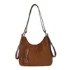 Diseño retro de nicho 2026 nueva mochila simple de gran capacidad para mujer, mochila casual para el día a día, bolso de hombro tipo tote
