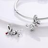 Diseño Original Cobre Chapado Plata 925 Accesorios con Cuentas DIY Lindo Animal Pulsera Collar Colgante Regalo Modelo Caliente Transfronterizo
