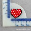 Parche de graffiti acrílico para manualidades con forma de corazón de melocotón, accesorio para el cabello de amor DIY, material para tocado, señal de estacionamiento, tarjeta de letras DIY, joyería
