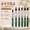 Set de 6 brochas mixtas personalizadas con cerdas de nailon para pintar muñecas de yeso, pintura al óleo digital y coloración acrílica