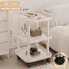 Mesa Auxiliar para Sofá, Mesa de Centro Móvil, Estante de Almacenamiento, Mesita de Noche para Dormitorio, Mini Gabinete Auxiliar de Moda para Apartamentos Pequeños