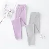 Pantalones cálidos de doble cara cepillados para niños y niñas de otoño e invierno Ropa interior para bebé y niño Calzoncillos largos Leggings Velour cálido Pantalones de pijama gruesos para niño