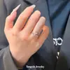 Anel de zircônia rosa com design de coração floral, nicho de moda, novo produto transfronteiriço, estiloso e fresco, anel aberto ajustável