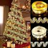 Filamento de decoração de árvore de Natal de corda de luz com caixa de presente de lâmpada Decoração de corda de fita de cetim de Natal transfronteiriço Lâmpada LED
