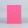 Pasta de mercadorias em estoque com clipe duplo A4 de plástico para escritório, espessa, clipe de arquivo de escritório, forte para dados, estudante, pasta para provas
