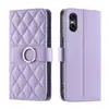 Funda de Cuero para Teléfono Sony 10Vii con Hebilla de Anillo para Colgar, Patrón de Espiga, para Xperia1Vii/5Vi/1V con Ranura para Tarjeta