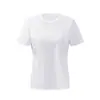 Top de verano de manga corta con cuello redondo para mujer, secado rápido, camiseta de running profesional transpirable, camiseta de fitness de moda ajustada para primavera-verano