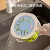 Cesta Grande Drenante Especial para Uso Doméstico, Linda Cesta para Frutas, Colador de Agua Retráctil, Cesta para Lavar Verduras Engrosada Dos en Uno con Tapa