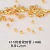 Cobre banhado a ouro 18k pulseira e colar DIY materiais de miçangas artesanais fecho em U fecho de ponta conta de posicionamento fecho acessórios