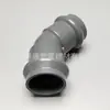 Codo de 45 grados de doble rodamiento de PVC 125 de estándar nacional, codo duro de PVC de doble rodamiento, conexión de enchufe con anillo de goma
