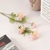 Flores Artificiais de Seda com Renda Grande de 4 Cabeças, Estilo Vintage, Flores Falsas para Sala de Estar e Quarto, Arte Floral, Decoração Suave, Flores de Exibição
