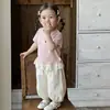 Camiseta de Manga Corta para Niña Ropa de Verano 2026 Estilo Nuevo Linda y Elegante Camiseta Básica para Niños Bebé Niña Top Versátil Verano