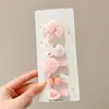 Pinza para Flequillo Infantil, Herramienta para Peinar el Cabello, Pinza de Felpa para Niñas de Principios de Primavera, Pasador de Moño para Bebé, Accesorio para el Cabello