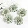 Flores Artificiales de Dalia en Colores Otoñales para Arreglos de Boda, Decoración del Hogar, Materiales para Arreglos Florales Hechos a Mano y Accesorios para Hacer Adornos para el Cabello