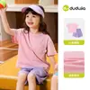 Conjunto de Ropa de Verano para Niños de Dudu: Pantalones Cortos de Manga Corta para Niños, Camiseta y Pantalones para Niñas, Tops Ligeros para Bebés