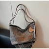 Bolsa Grande Bolsa Tote Feminina Grande Capacidade Bolsa de Axila 2025 Nova Retro Versátil Uma Alça Bolsa de Trabalho Bolsa Transversal