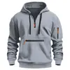 Sudadera deportiva con capucha para hombre, de corte holgado, para otoño e invierno, novedad transfronteriza, chaqueta casual de manga larga con bolsillos