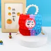 Bolso Bandolera Vanguardia para Hombro Niños Bandolera Bolso de Mano Perla Burbuja Bolso Bandolera de Silicona para Hombro Bolso Gelatina