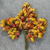 Folhas de Salgueiro Artificiais, Folhagem de Planta, Ficus Francês, Decoração de Janela, Decoração de Folha Verde para Canto de Plantas no Jardim de Infância