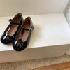 Zapatos de Primavera para Niños Estilo Coreano 1-3-6 Años Zapatos Pequeños de Cuero para Niña Zapatos de Princesa para Niños Zapatos de Ballet para Bebé de Boca Baja Otoño