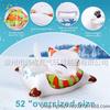 Weicheng Fábrica de Origen Pvc Dibujos Animados Zorro Blanco Anillo de Esquí Invierno Plegable Aire Libre Deporte Juguete Trineo