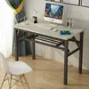 Mesa plegable puesto de exhibición mesa para clavos mesa larga para computadora mesa de entrenamiento escritorio mesa de comedor simple escritorio rectangular para el hogar