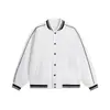 Chamarra de béisbol de algodón vintage de 300G con logo estampado, ropa de trabajo, uniforme escolar, chaqueta para reunión de grupo, impresión DIY
