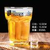 Caneca de cerveja branca Fujia da Bélgica caneca de cerveja artesanal de vidro doméstico de grandes dimensões personalizada caneca de cerveja hexagonal