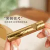 Pisapapeles de Latón Portalápices Reposabrochas Tinta Sólida Salpicadura Estampado Dorado Portalápices Reposabolígrafos Mini Multifuncional Estudio Cuatro Tesoros