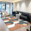 Nordic sala de estar grande tapete sofá mesa de centro luz luxo moderno minimalista quarto tapete casa totalmente coberto cristal veludo tapete