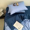 Funda de almohada de algodón a rayas casual con letras estilo Ins para dormitorio, funda de almohada a juego 48*74 cm, funda interior para núcleo de almohada, venta al por mayor