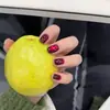 Rubi Cor Sangue de Pombo Olho de Gato Unhas Vestíveis Pura Feitura Manual Olho de Gato de Contas de Vidro Esmalte Clareador Elegante de Alta Qualidade