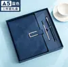 Caderno Novo Couro de Alta Qualidade Bloco de Notas Personalizado Fivela em U Traje de Presente de Negócios Presente de Acompanhamento Logotipo Imprimível