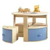 Nuevo estante de juguetes de madera maciza, estante de almacenamiento de juguetes para jardín de infantes, estantería Montessori de varias capas, estante de almacenamiento de juguetes para niños