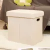 Banqueta de Armazenamento Jian Mo Novo Produto com Alça Caixa Organizadora de Bolso Lateral para Sala de Estar com Tampa Assento para Adultos Banqueta de Armazenamento Banqueta para Trocar de Sapato