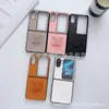 Funda Protectora Dura de Cuero Anti-Caídas de Cobertura Total para Teléfono Plegable Oppo Find N2 Flip N3 Flip