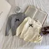 Ropa para Niñas de Primavera y Otoño Camiseta Bebé Elegante Personalidad Infantil Marca de Moda Volante Lunares Lazo Dulce Camisa Base