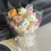 Buquê de Cachorro DIY Feito à Mão Pacote de Material com Palito Torcido Presente do Dia dos Namorados Chinês para Casal Melhor Amigo Presente Criativo Fofo