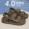 Sandalias de verano para hombre para conducir, para uso en exteriores, modelo nuevo 2025, EVA antideslizante, resistentes al olor, sandalias tipo slip-on de doble uso para exteriores con sensación cómoda