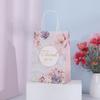 Bolsa de regalo tote alto valor de color bolsa de regalo con letras en inglés regalo de Acción de Gracias bolsa de papel Kraft fábrica venta al por mayor