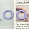 Fivela de Argola Aberta Pintada Argola Circular Gancho para Bolsa Feminina Acessórios para Chaveiro de Ferragens para Bolsa DIY