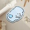 Felpudo con diseño de animales de dibujos animados, de diatomeas, para entrada de baño, inodoro, absorbente de agua, de secado rápido, resistente al desgaste.