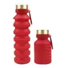Taza de Agua Plegable Grado Alimenticio 550ml Senderismo al Aire Libre Camping Portátil Telescópica Fuente de Fábrica En Stock Venta al por Mayor